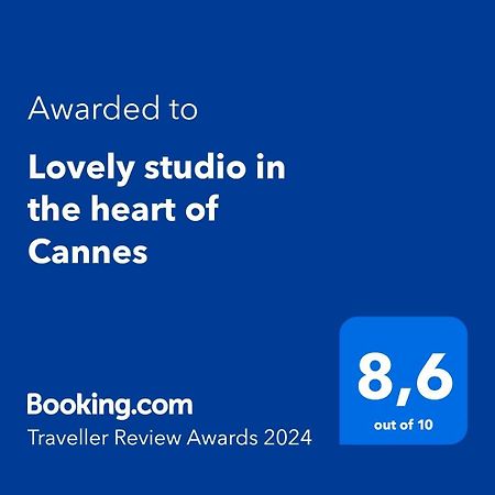 Lovely Studio In The Heart Of 칸느 외부 사진